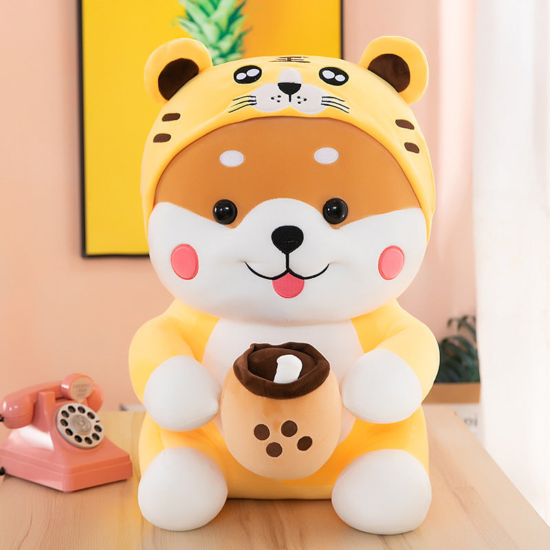 Boba Drinking Shiba Plush - Don't Know What To Gift