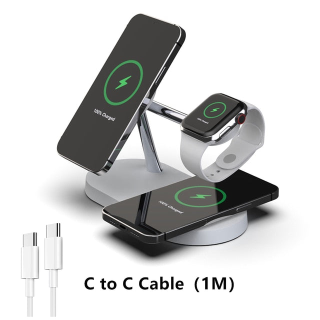 3-in-1 Wireless Magsafe Charger Stand - Don't Know What To Gift