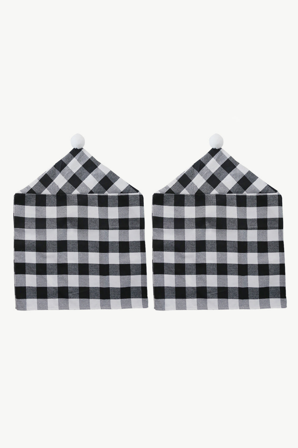 2-Pack Christmas Plaid Chair Covers - Don't Know What To Gift