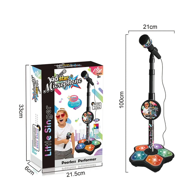 Kids Microphone with Stand Karaoke Song Machine Music Instrument Toys Brain-Training Educational Toys Birthday Gift for Girl Boy - Don't Know What To Gift