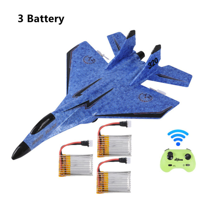 2.4G Glider RC Drone MIG 320 Fixed Wing Airplane Hand Throwing Foam Dron Electric Remote Control Outdoor RC Plane Toys for Boys - Don't Know What To Gift