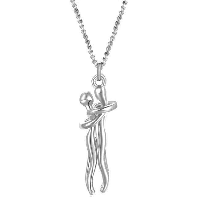 Couple Hugging Pendant Necklace - Don't Know What To Gift