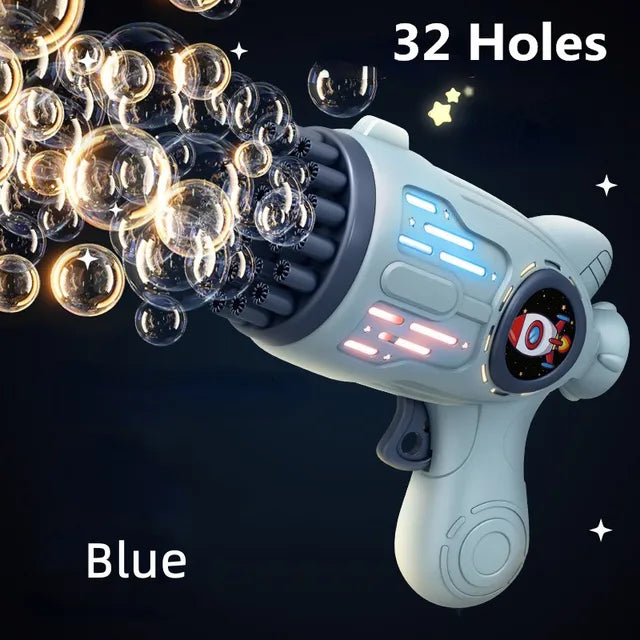 32 Holes Children Bubble Gun Toys LED Light Astronaut Shape Electric Automatic Soap Bubbles Machine for Kids Outdoor Toys Gifts - Don't Know What To Gift