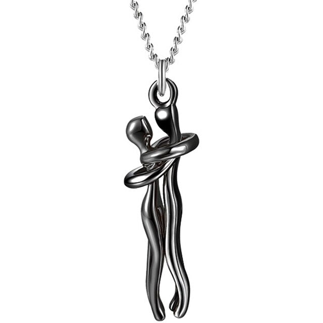 Couple Hugging Pendant Necklace - Don't Know What To Gift