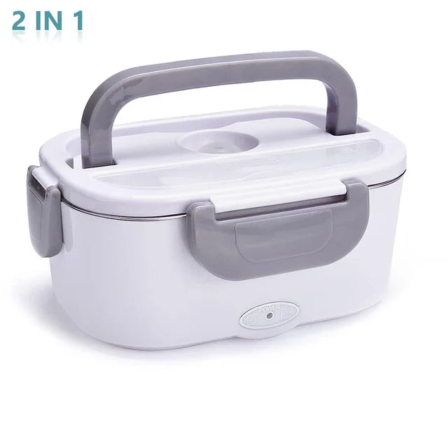 Use 12V Food Heating Car Heated Box Stainless Container Leakproof Lunch Steel 110V Home Portable Electric Warmer Dual 24V 220V