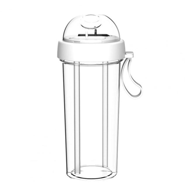 Drinking Cup Double Straw Water Bottle - Don't Know What To Gift