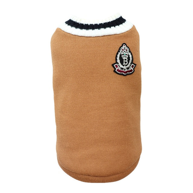 College Style Warm Dog Clothes - Don't Know What To Gift