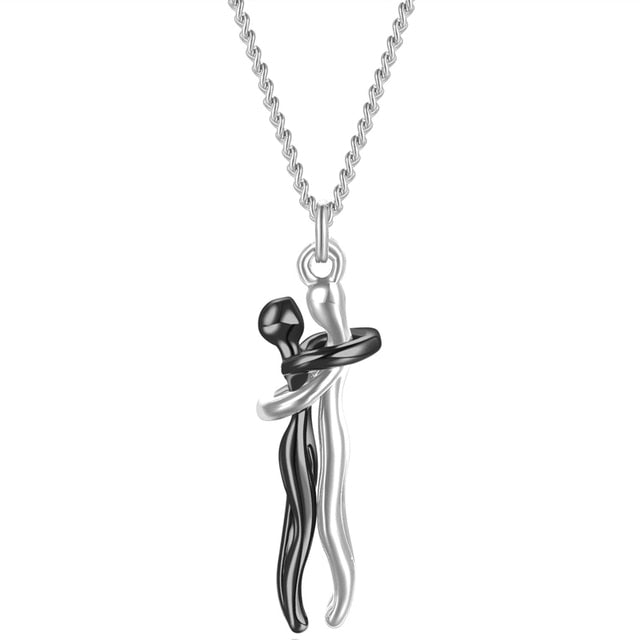 Couple Hugging Pendant Necklace - Don't Know What To Gift