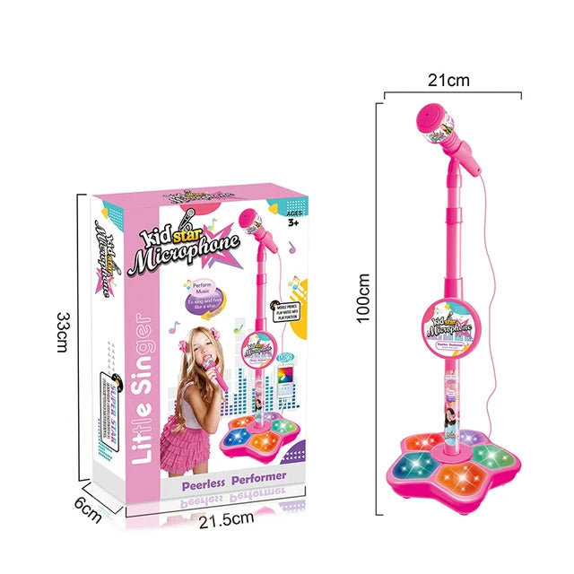 Kids Microphone with Stand Karaoke Song Machine Music Instrument Toys Brain-Training Educational Toys Birthday Gift for Girl Boy - Don't Know What To Gift