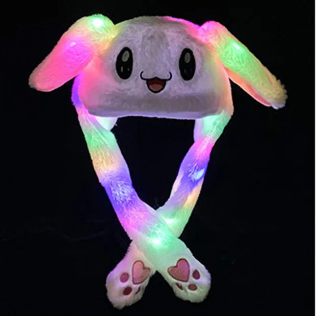 2023 New Led Rabbit Women's Hat Beanie Plush Can Moving Bunny Ears Hat with Shine Earflaps Movable Ears Hat for Women/Child/Girl - Don't Know What To Gift