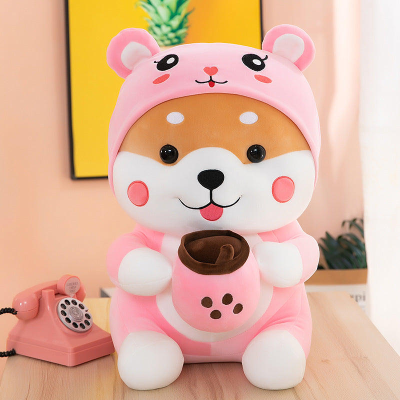 Boba Drinking Shiba Plush - Don't Know What To Gift