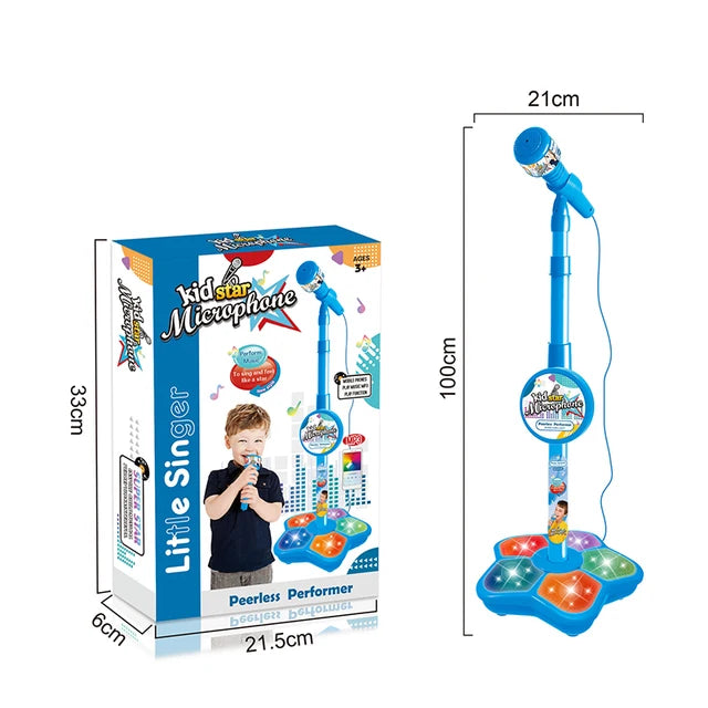 Kids Microphone with Stand Karaoke Song Machine Music Instrument Toys Brain-Training Educational Toys Birthday Gift for Girl Boy - Don't Know What To Gift