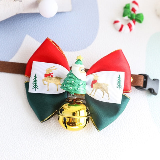 Christmas Collar Pet Bow Tie - Don't Know What To Gift