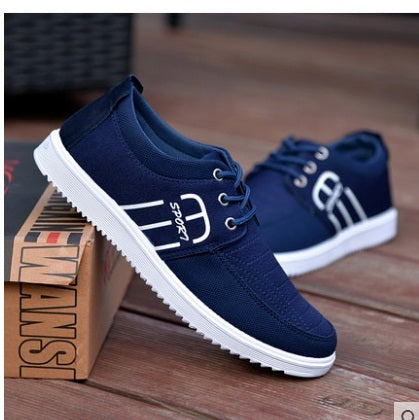 Men Canvas Shoes Trend Lace - Don't Know What To Gift