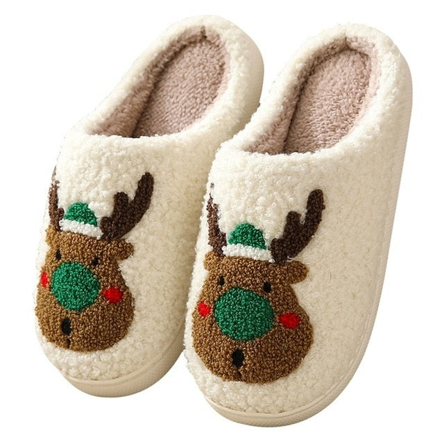 Christmas Couples Cotton Slippers - Don't Know What To Gift