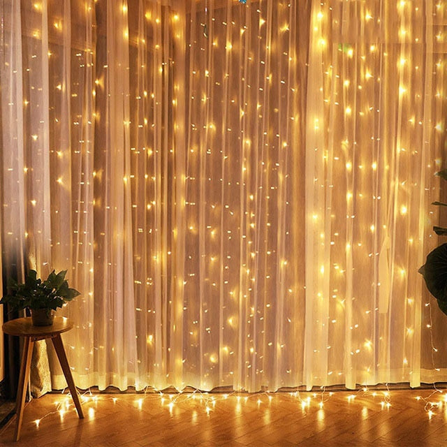 Christmas Curtain Lights - Don't Know What To Gift