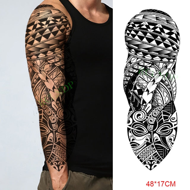 Full Arm Men's Tattoo - Don't Know What To Gift