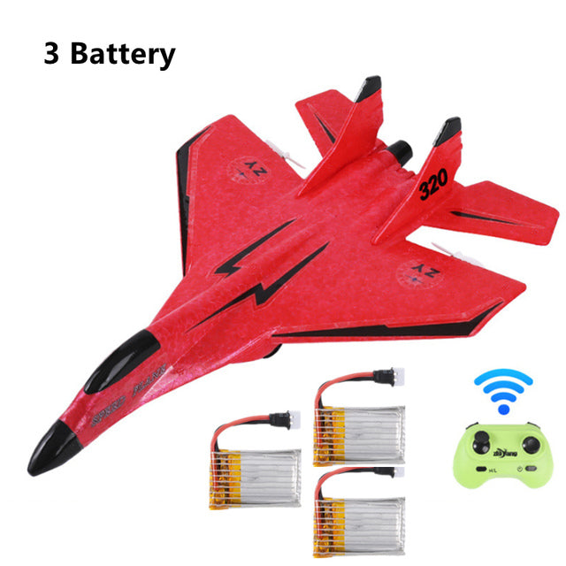 2.4G Glider RC Drone MIG 320 Fixed Wing Airplane Hand Throwing Foam Dron Electric Remote Control Outdoor RC Plane Toys for Boys - Don't Know What To Gift