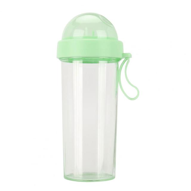 Drinking Cup Double Straw Water Bottle - Don't Know What To Gift