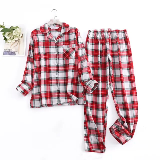 Cotton Flannel Women's Pajamas Sets - Don't Know What To Gift