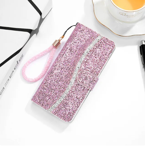 Glitter Anti-fall Wallet Case For iPhones - Don't Know What To Gift