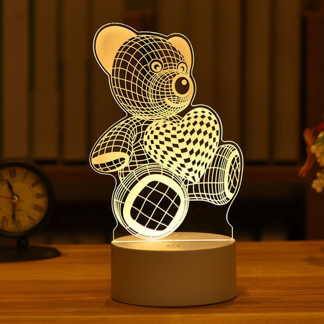 3D Led Night Light Model Toys - Don't Know What To Gift