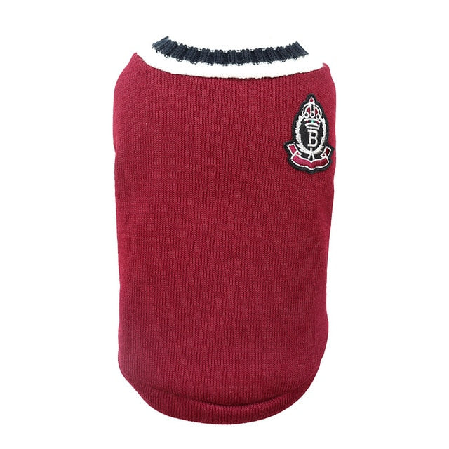 College Style Warm Dog Clothes - Don't Know What To Gift