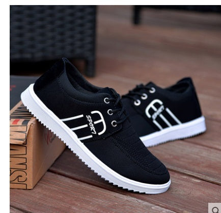 Men Canvas Shoes Trend Lace - Don't Know What To Gift