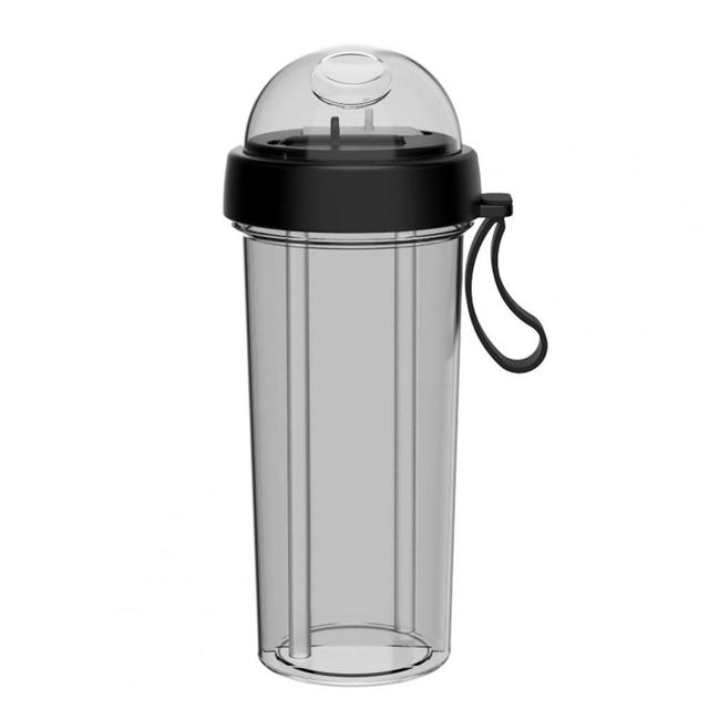 Drinking Cup Double Straw Water Bottle - Don't Know What To Gift