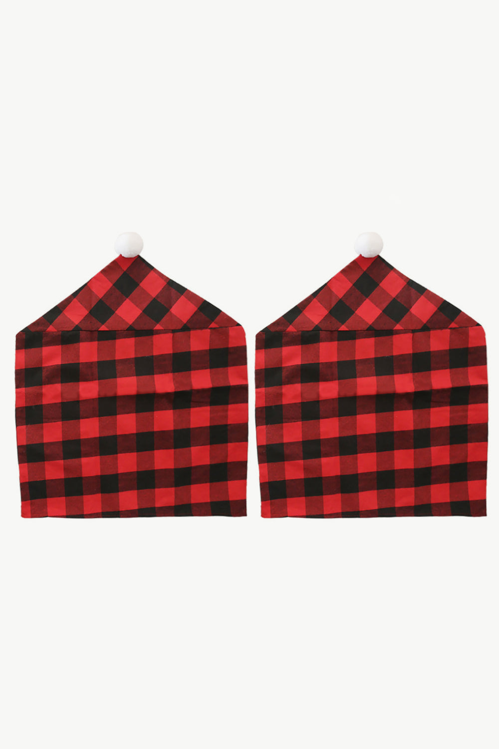 2-Pack Christmas Plaid Chair Covers - Don't Know What To Gift