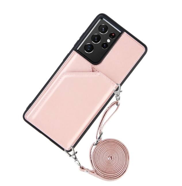 Leather Case with Strap for Samsung Phones - Don't Know What To Gift