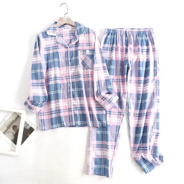 Cotton Flannel Women's Pajamas Sets - Don't Know What To Gift