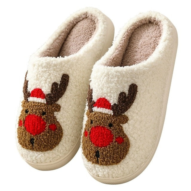 Christmas Couples Cotton Slippers - Don't Know What To Gift