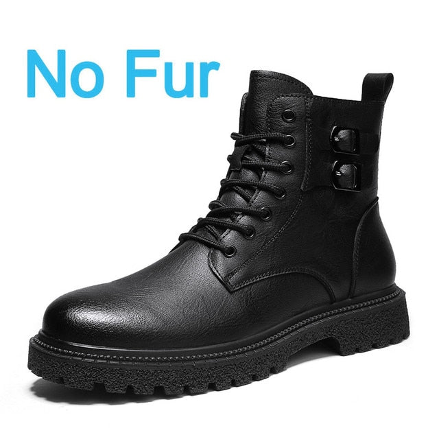 High-Quality Men's Ankle Leather Boots - Don't Know What To Gift