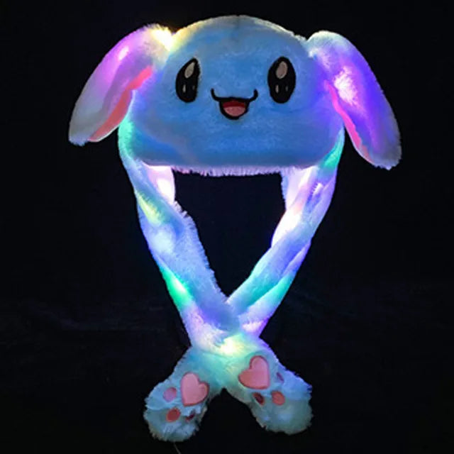 2023 New Led Rabbit Women's Hat Beanie Plush Can Moving Bunny Ears Hat with Shine Earflaps Movable Ears Hat for Women/Child/Girl - Don't Know What To Gift