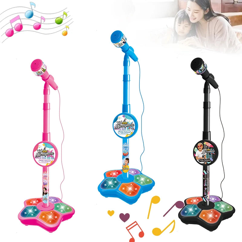 Kids Microphone with Stand Karaoke Song Machine Music Instrument Toys Brain-Training Educational Toys Birthday Gift for Girl Boy - Don't Know What To Gift