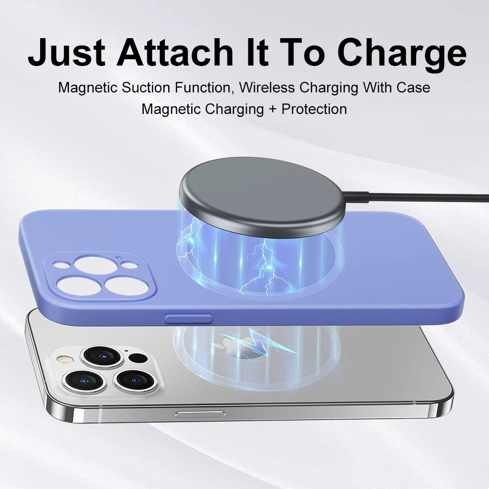 Magnetic Liquid Silicone Case For iPhones - Don't Know What To Gift