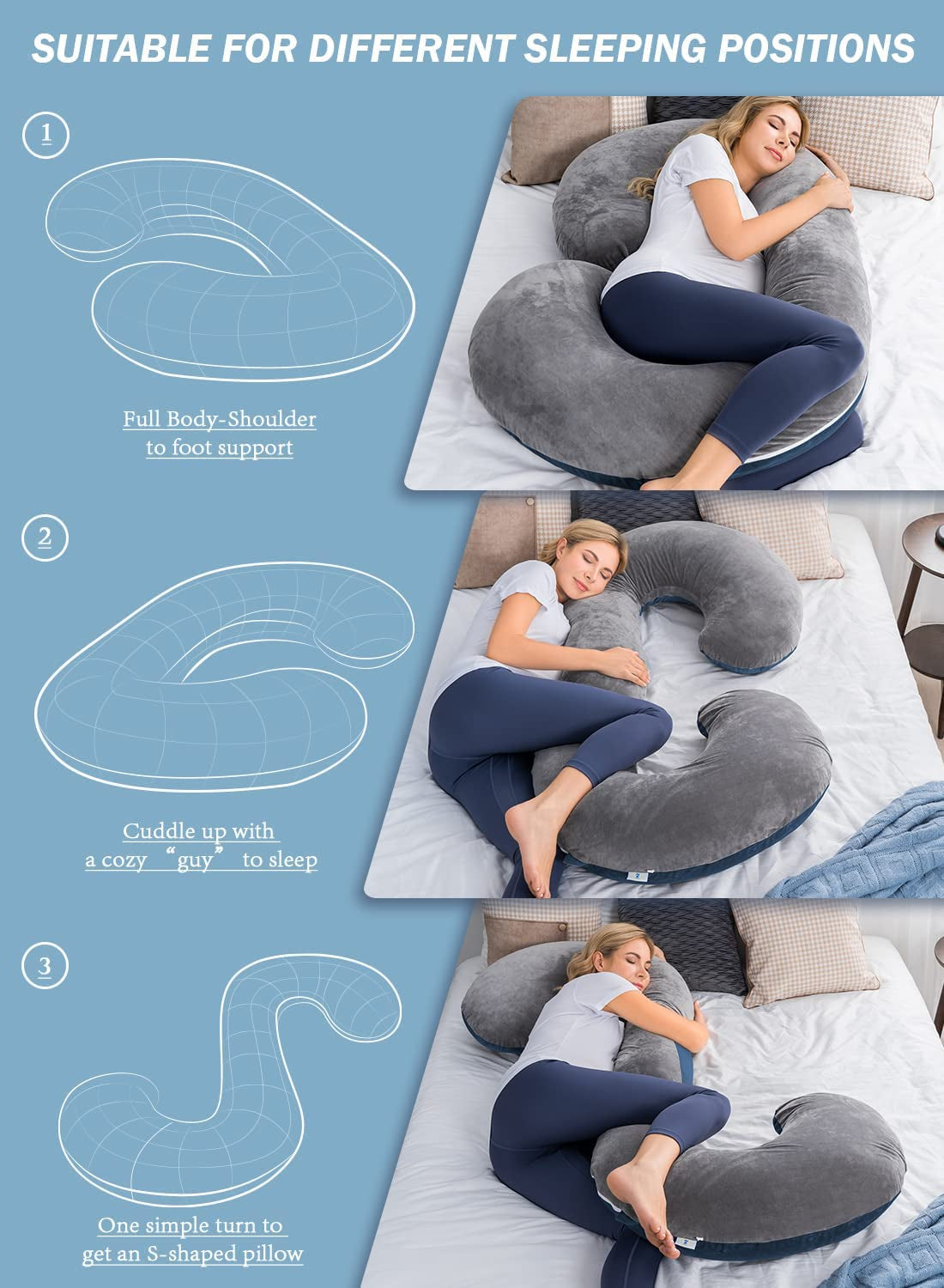 C-Shaped Body Pregnancy Pillow - Don't Know What To Gift