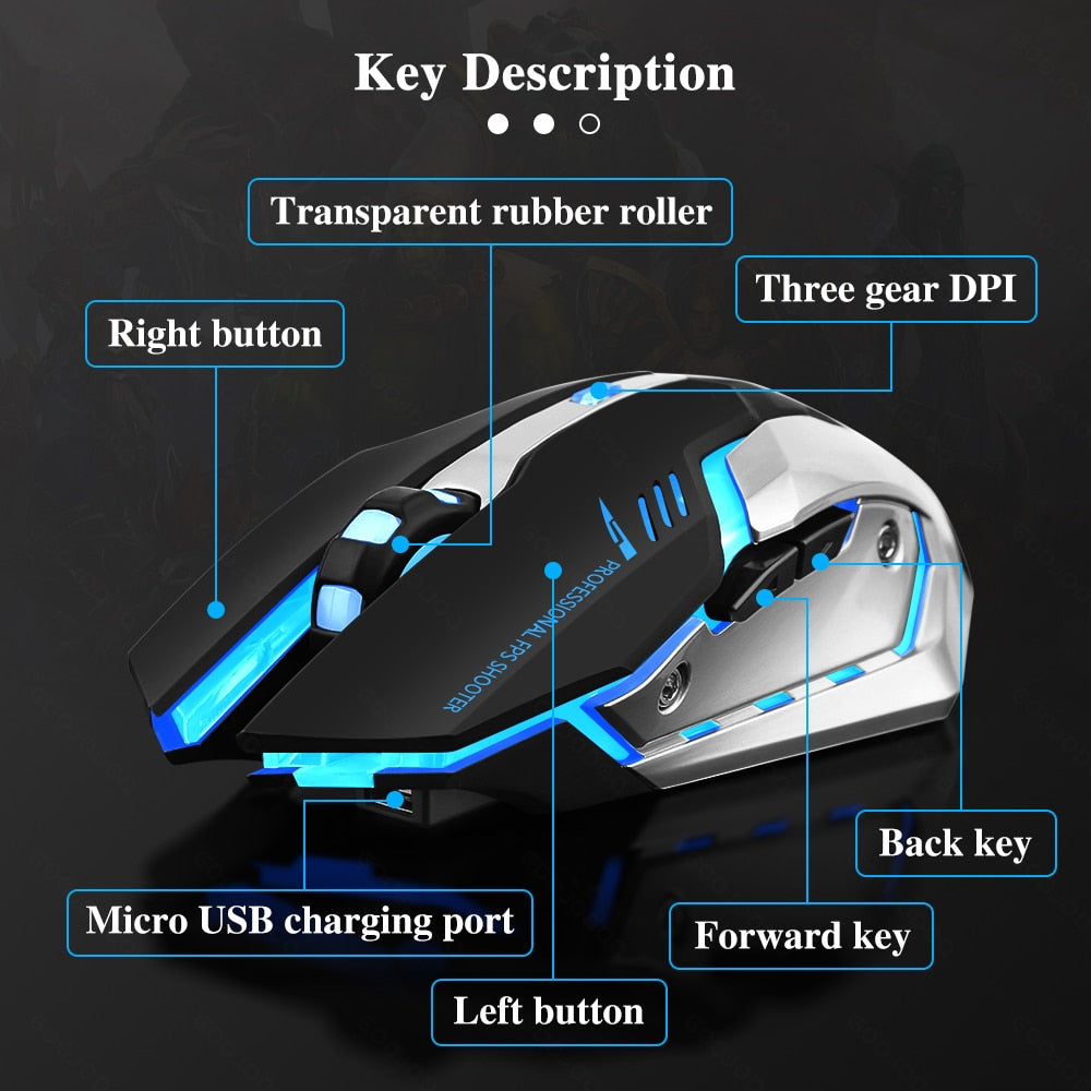 Dual-mode Wireless Gaming Mouse - Don't Know What To Gift