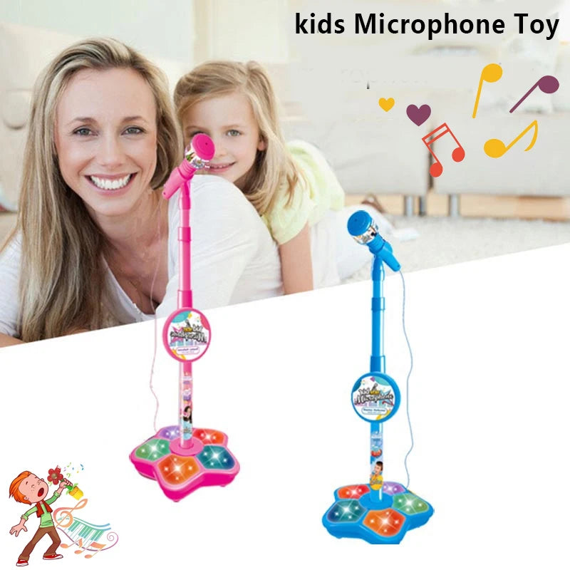 Kids Microphone with Stand Karaoke Song Machine Music Instrument Toys Brain-Training Educational Toys Birthday Gift for Girl Boy - Don't Know What To Gift