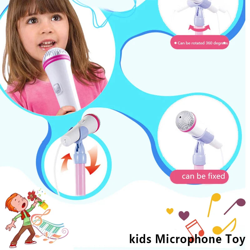 Kids Microphone with Stand Karaoke Song Machine Music Instrument Toys Brain-Training Educational Toys Birthday Gift for Girl Boy - Don't Know What To Gift