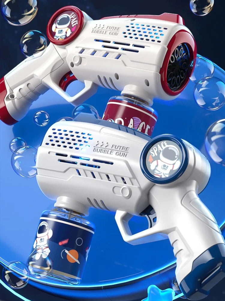 Astronaut Electric Automatic Light Bubble Machine Bubbles Gun Summer Beach Bath Outdoor Game Fantasy Toys for Children Kids Gift - Don't Know What To Gift