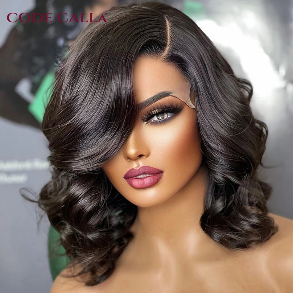 Body Wave Short Bob Wig Transparent 13X4 Lace Front Human Hair Wigs for Women PrePlucked Natural Hair Remy Brazilian Wig On Sale - Don't Know What To Gift