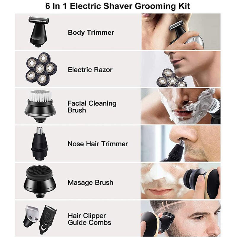 Men's Digital Display Rechargeable Shaver - Don't Know What To Gift