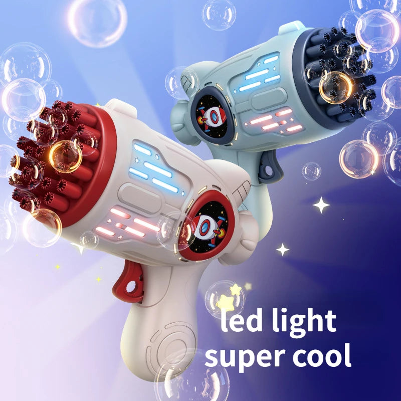 32 Holes Children Bubble Gun Toys LED Light Astronaut Shape Electric Automatic Soap Bubbles Machine for Kids Outdoor Toys Gifts - Don't Know What To Gift