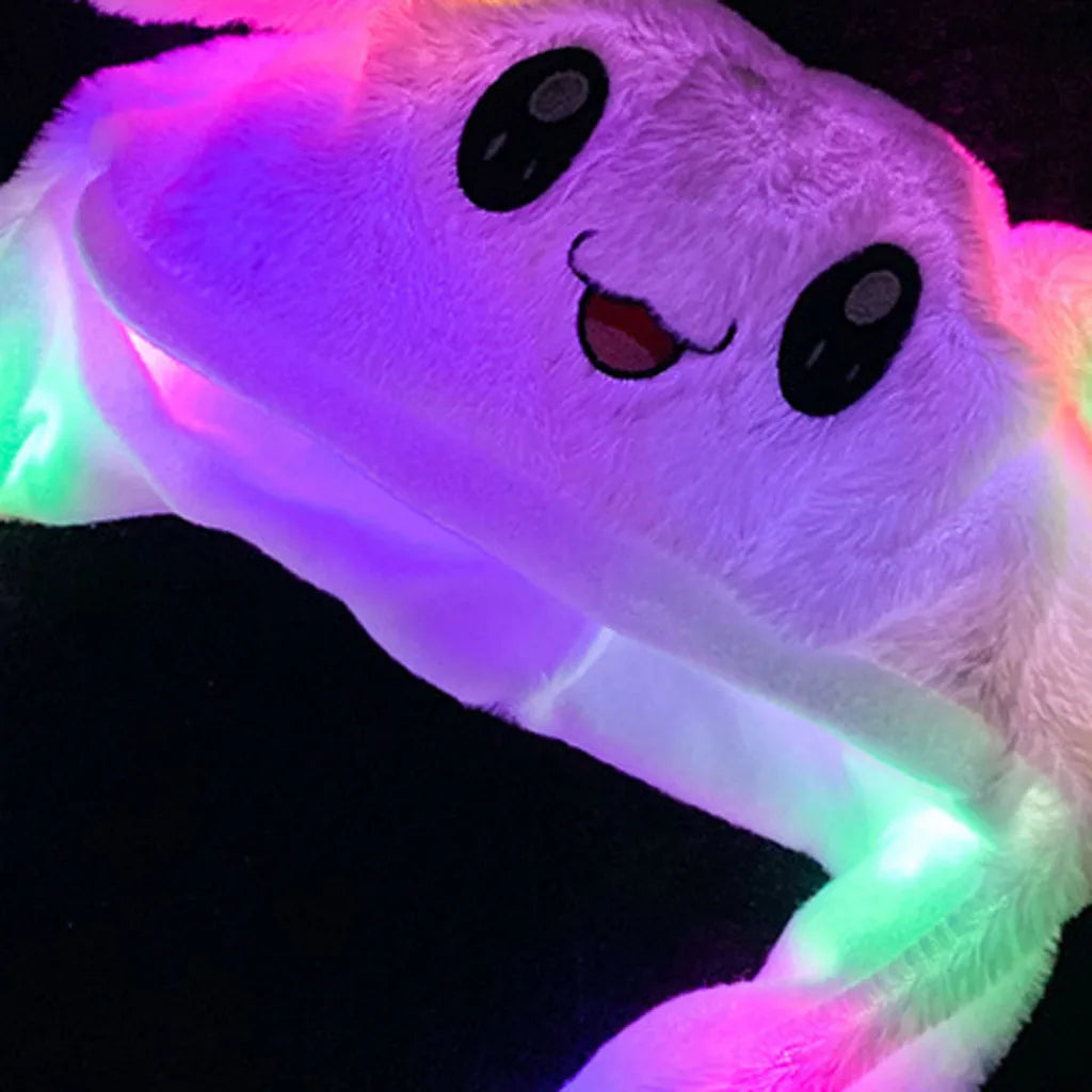 2023 New Led Rabbit Women's Hat Beanie Plush Can Moving Bunny Ears Hat with Shine Earflaps Movable Ears Hat for Women/Child/Girl - Don't Know What To Gift