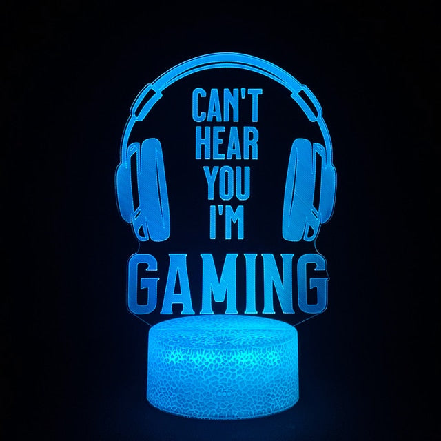 3D LED Gaming Setup RGB Lamp - Don't Know What To Gift