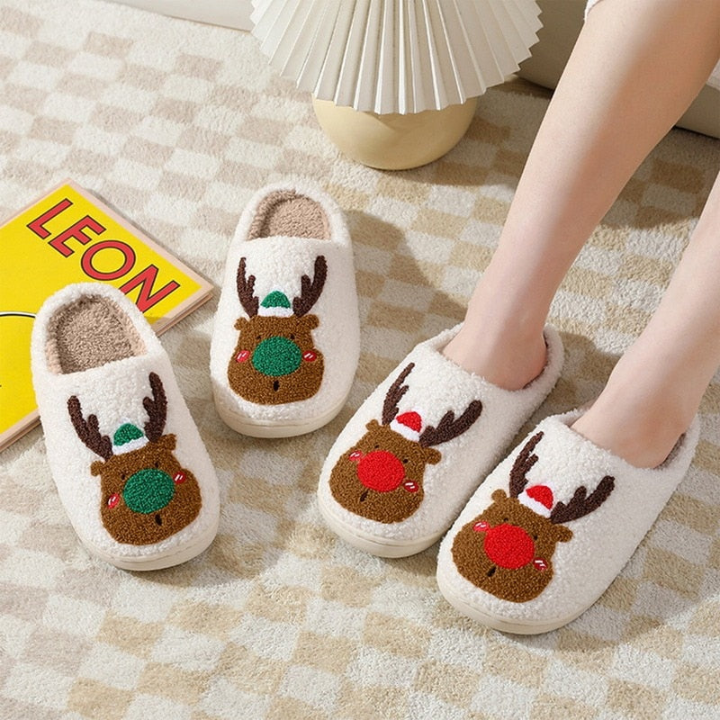 Christmas Couples Cotton Slippers - Don't Know What To Gift