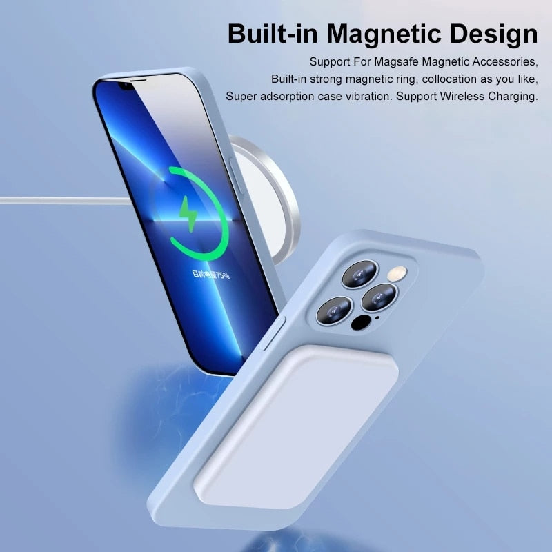 Magnetic Liquid Silicone Case For iPhones - Don't Know What To Gift