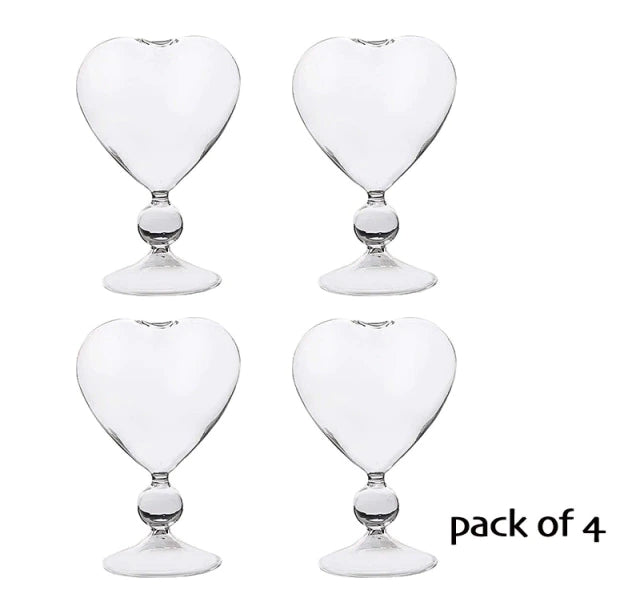 4PCS Creative Heart-Shaped Cocktail Glasses - Don't Know What To Gift